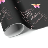 「ハッカスタムピー結婚ズ・アニバーサリー」ブラック ラッピングペーパー (ロールコーナー)