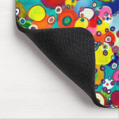 ハッカラフルピリトルサークルオリジナルのアートワーク マウスパッド (コーナー)