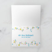 ハッカラフルピーハッピーバースデータイポグラフィ カード (内部)