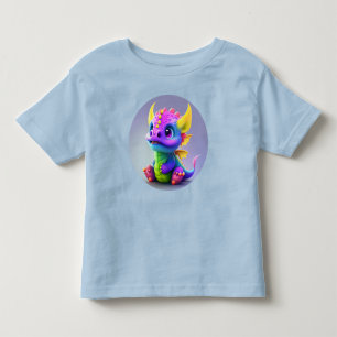 ハッカラフルピーベビードラゴン12M～5T トドラーTシャツ
