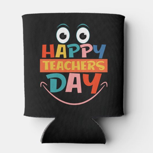 ハッカラフルピー先生デーおもしろい顔 缶クーラー (裏面)