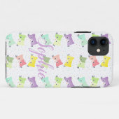 ハッカラフルピー子猫の柄 Case-Mate iPhoneケース (裏面(横))
