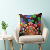 ハッカラフルピー顔スパイラル装飾用クッション クッション (椅子)