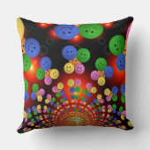 ハッカラフルピー顔スパイラル装飾用クッション クッション (裏面)