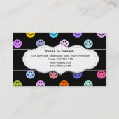 ハッカラフルピー顔パターン名刺 名刺 (裏面)