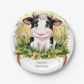 ハッカラフルプカウズ誕生日 ペーパープレート (正面)