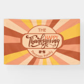 ハッカラフルプサンクスギビング秋ファミリーギャザリング 横断幕 (横)