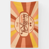 ハッカラフルプサンクスギビング秋ファミリーギャザリング 横断幕 (縦)