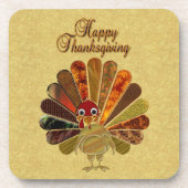 ハッカラフルプサンクスギビング コースター (正面)