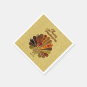 ハッカラフルプサンクスギビング スタンダードカクテルナプキン (角)