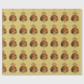 ハッカラフルプサンクスギビング ラッピングペーパー (フラット)