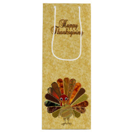 ハッカラフルプサンクスギビング ワインギフトバッグ