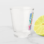 ハッカラフルプニューイヤータイポグラフィ ショットグラス (左)