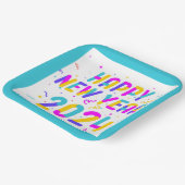 ハッカラフルプニューイヤー2024紙プレート ペーパープレート (傾斜あり)