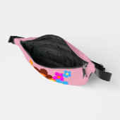 ハッカラフルプフラワーパステルピンク ファニーパック (見開き)