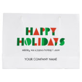 ハッカラフルプホリデーカスタムズ社名 ラージペーパーバッグ (裏面)