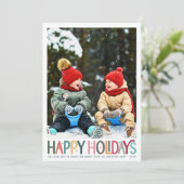 ハッカラフルプホリデーズカワイイレトロスターズフォト シーズンカード (スタンド正面)