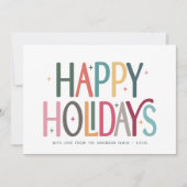 ハッカラフルプホリデーズキュートレトロスター シーズンカード (正面)