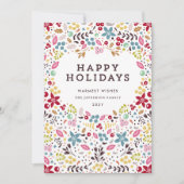 ハッカラフルプホリデーズフローラ シーズンカード (正面)