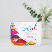 ハッカラフルプホリーパウダーボウルイベント招待状 ポストカード (スタンド正面)