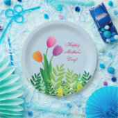 ハッカラフルプマザーの日 ペーパープレート (パーティー)