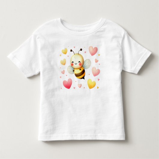 ハッカラフルプリトルハチミツバメ トドラーTシャツ (正面)