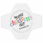 ハッカラフルプワールド・チルドレン・デー サッカーボール (フラット)