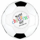 ハッカラフルプワールド・チルドレン・デー サッカーボール (正面)