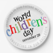 ハッカラフルプワールド・チルドレン・デー ペーパープレート (正面)