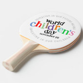 ハッカラフルプワールド・チルドレン・デー 卓球ラケット (正面アングル)