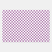 ハッカラフルプ顔ストライプと水玉模様 ラッピングペーパーシート (正面3)