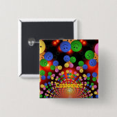 ハッカラフルプ顔スパイラルボタン 缶バッジ (正面&裏面)