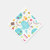 ハッカラフルモダンプ過ぎ スタンダードカクテルナプキン (角)