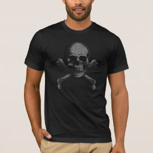 ハッカーのどくろ印 Tシャツ