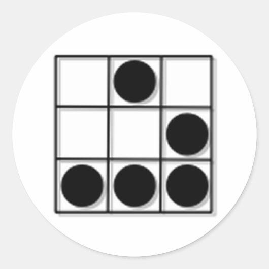 ハッカーのエンブレム ラウンドシール (正面)