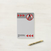 ハッカーのロゴのないサイバー犯罪を根絶する時間 ポストイット (デスク上)