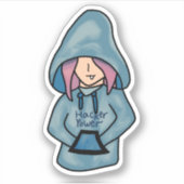 ハッカーの力 シール (正面)