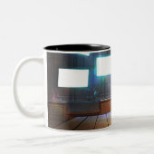 ハッカーの君主制 – 表紙： ツートーンマグカップ (左)