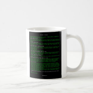 ハッカーの声明 コーヒーマグカップ