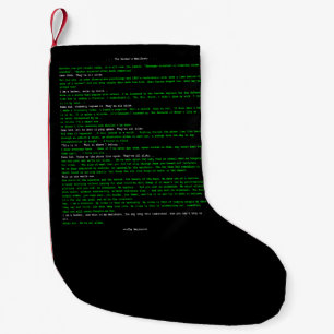 ハッカーの声明 スモールクリスマスストッキング