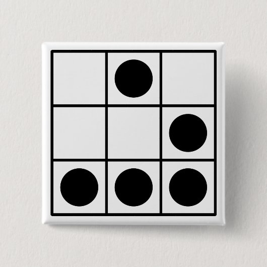 ハッカーの紋章 缶バッジ (正面)