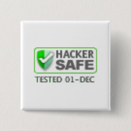 ハッカーの金庫 缶バッジ (正面)