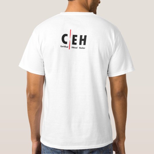 ハッカーのTシャツCEH Tシャツ (裏面)