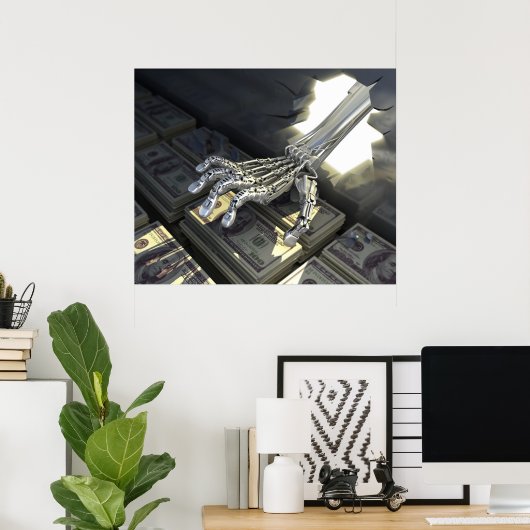 ハッカーは銀行から盗む ポスター (ホームオフィス)