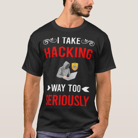 ハッカーをハックする本気モード Tシャツ (正面)