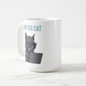 ハッカーキャット コーヒーマグカップ (正面左)