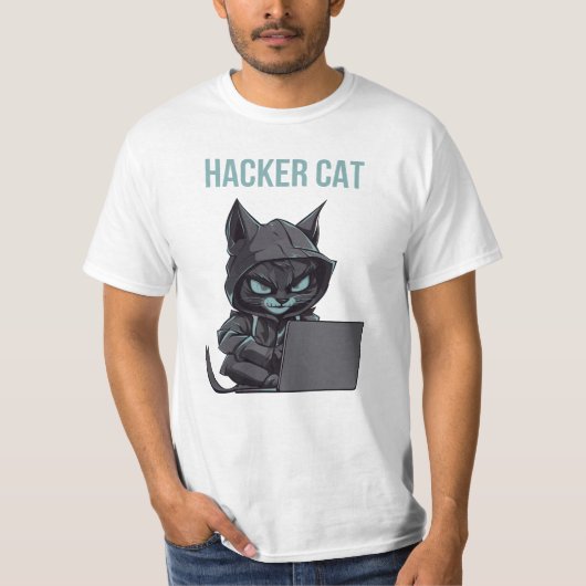 ハッカーキャット Tシャツ (正面)
