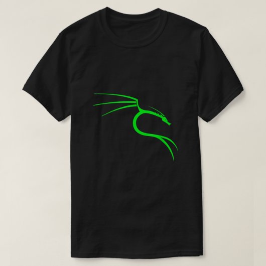 ハッカークールおたくティーズKali Linux Dragon Tシャツ (デザイン正面)