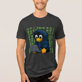ハッカーペンギンITデザイン – ゲーマー＆テクノロジーTシャツ トライブレンドＴシャツ