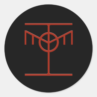 ハッカー倫理アイコンシール ラウンドシール